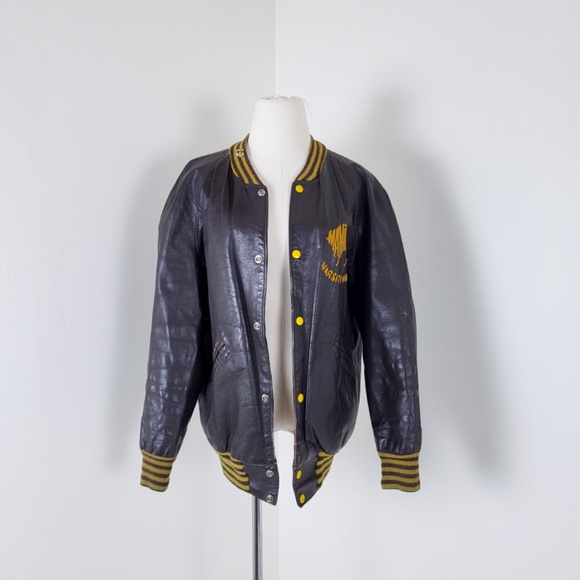 70's Manitoba Bison's varsity jacket hockey memorabilia coat bomber - Picture 2 of 13